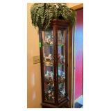 Curio Cabinet with decor- no contents