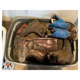 Mixed Lot: Boots, Hangers, and More