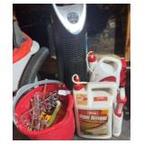 Household and Hardware Assortment: Thera Pure Air Purifier, Home Defense, and Bucket of Hardware