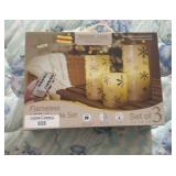 Manor Lane Flameless Candle Set of 3