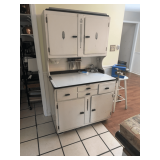 Hoosier Style Kitchen Cabinet with Accessories