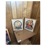 Pair of Framed Pabst Blue Ribbon Advertising Prints