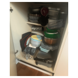 Variety of Kitchen Items: Bowls, Containers, Scale, and More