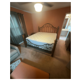 Wrought Iron Bed Frame with Mattress
