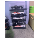 Collection of Diecast Model Cars, Various Scales and Styles