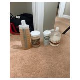 Lot of Assorted Bath Products: Bubble Bath, Salts, Muscle Therapy