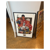 Jeff Gordon #24 NASCAR Racing Memorabilia Lot - Framed Prints, Mug, Clock, Figure