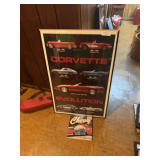 Corvette Evolution Poster and Classic Chevy Magazine Lot