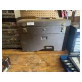 Metal Tool Chest with Assorted Tools