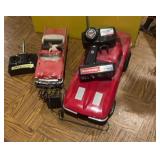 Two Vintage Remote Control Cars - Shingei Corvette & Other