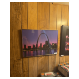 Framed St. Louis Skyline Art Print