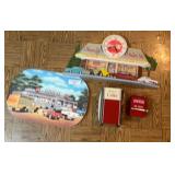 Coca-Cola Advertising Lot: Napkin Holder, Thermometer, and More