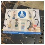 Set of 6 Animal Character Mugs