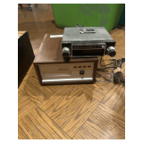 Vintage Solid State Stereo 8 Track Player and 8 Track Tape Collection