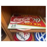Coca-Cola Advertising Signs and Tray Lot