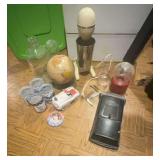 Mixed Lot: Hamilton Beach Milkshake Mixer, Mailbox, Glasses, Pocket Knife, and More