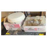 Lot of Kerr Mason Jars, Tupperware Party Serving Dish.