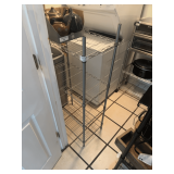 Two silver Metal Storage Racks only