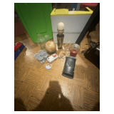 Mixed Lot: Hamilton Beach Milkshake Mixer, Mailbox, Glasses, Pocket Knife, and More
