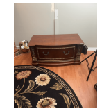 Pulaski Furniture Chest with Decorative Candles and Home Fragrance Items