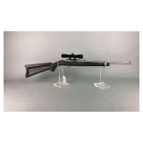 Ruger  22 cal  10/22 Stainless/Synthetic semi auto rifle  SN# 250-04996   Bushnell 22 Varmint scope,