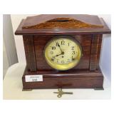 Seth Thomas Adamantine Mantel Clock with Key