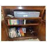 Magnavox DVD Player and VCR Combo with Remote and Assorted Media