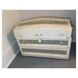 Dome Top Storage Trunk with Floral Decorative Trim