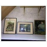 Three Framed Lithographic Prints