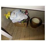 Artificial Floral Arrangements and Decorative Baskets & Wastebasket