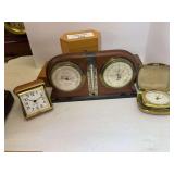 Swift & Anderson Weather Station with Westolox and Linden Travel Clocks