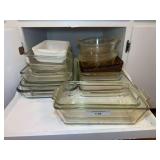Glass and Milk Glass Bakeware Collection