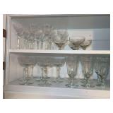 Etched Glass Stemware and Coupes