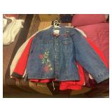 Assorted Apparel Lot Including Jackets, Overalls, and T-Shirt