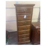 Tall Wooden Chest of Drawers with Seven Drawers