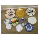 Collection of Assorted Decorative Plates and Trays