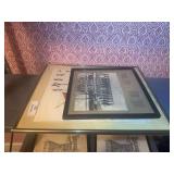 Framed Floral Art Print and 26th Battalion U.S. Guards Photograph