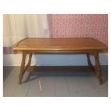 Wooden Coffee Table with Lower Shelf