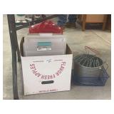 Assorted Household Storage Containers and Metal Baskets