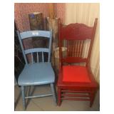 Two Painted Wooden Chairs