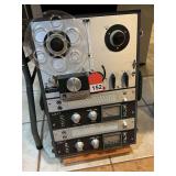 Reel to Reel Akai tape recorder M-8 w/ double amps, purchased 1967 in Sasebo, Japan