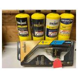 4 new Mapp gas cylinders with a new auto light torch all new