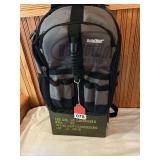 1 Bucket Boss Shoulder Pack and a Military surplus Bandoleer ammo can
