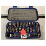 Rare socket set by WILLIAMS - bolt thru set, brand new with case