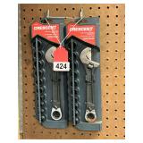 2 new sets of Crescent wrenches with ratcheting base and sockets