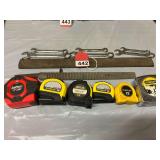 6 tapes, 2 large rasps, 6 wrenches