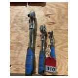 3 Partsmaster ratchets 1/4, 3/8 and 1/2 inch, all extendable, new