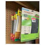 5 new packages of various grit sandpaper