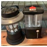 2 Fluorescent camp lanterns works fine