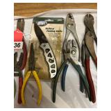 14 various tools with 1 new folding knife